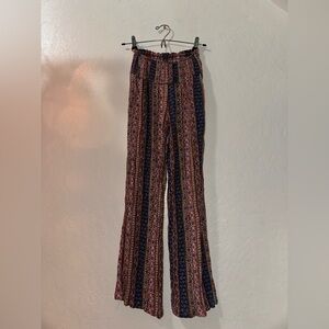 Three Dots Multicolor Boho Flare Pants